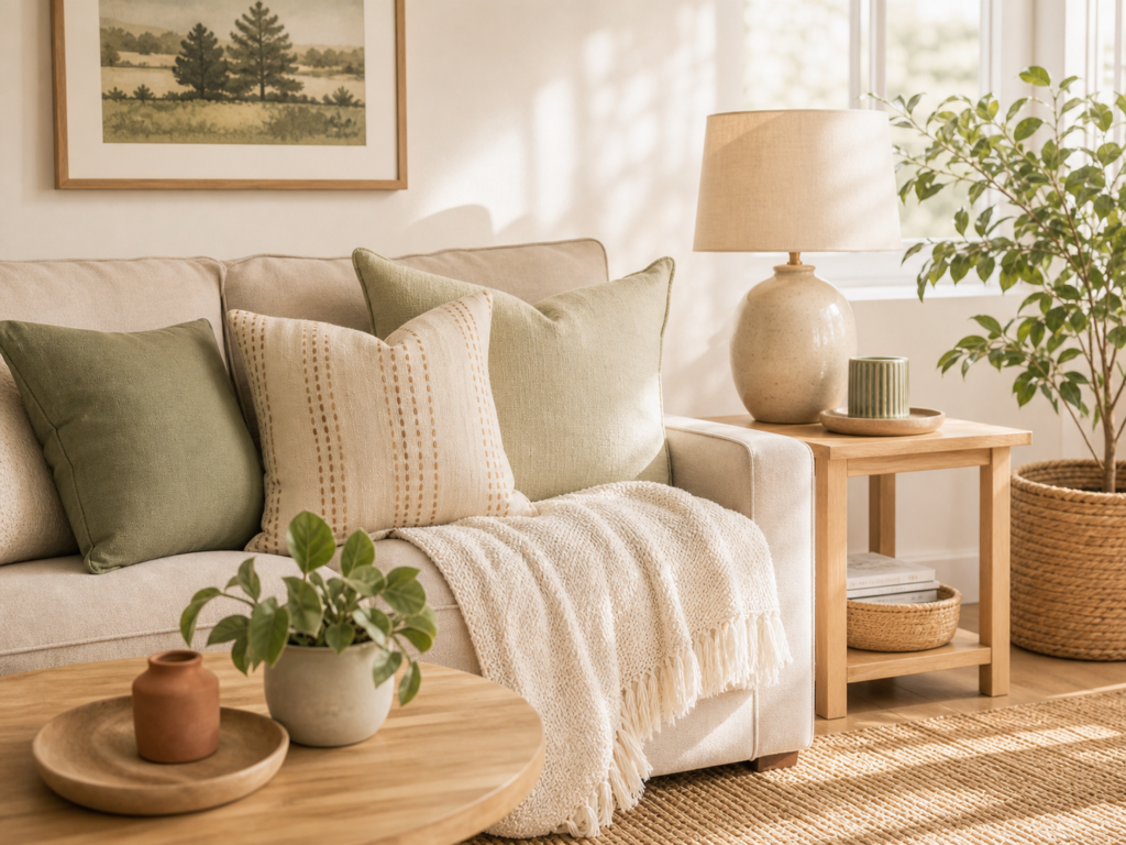 Home essentials in a moving box